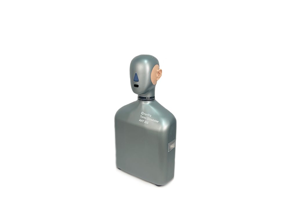 Desktop level simulated human head with torso