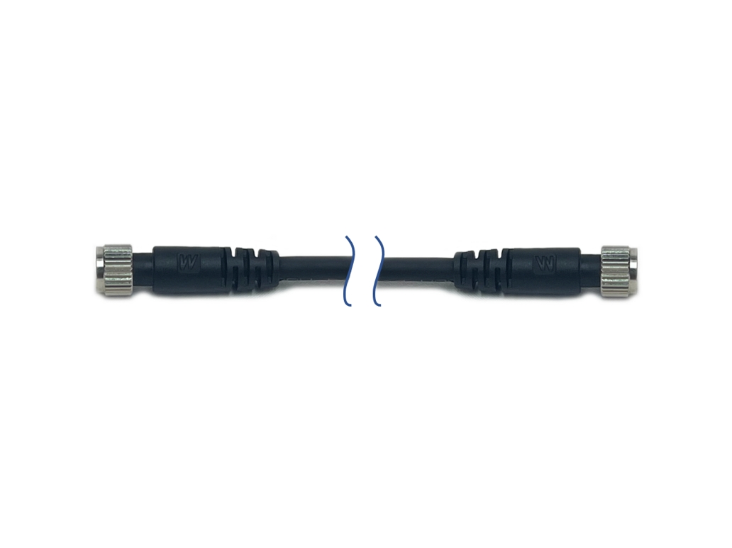4 socket M8 plug to 4-socket M8 plug standard cable