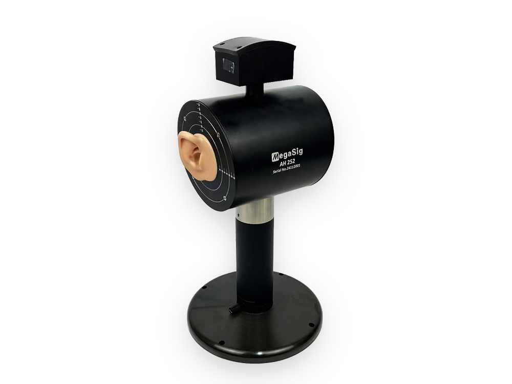 Hearing protector test head frame