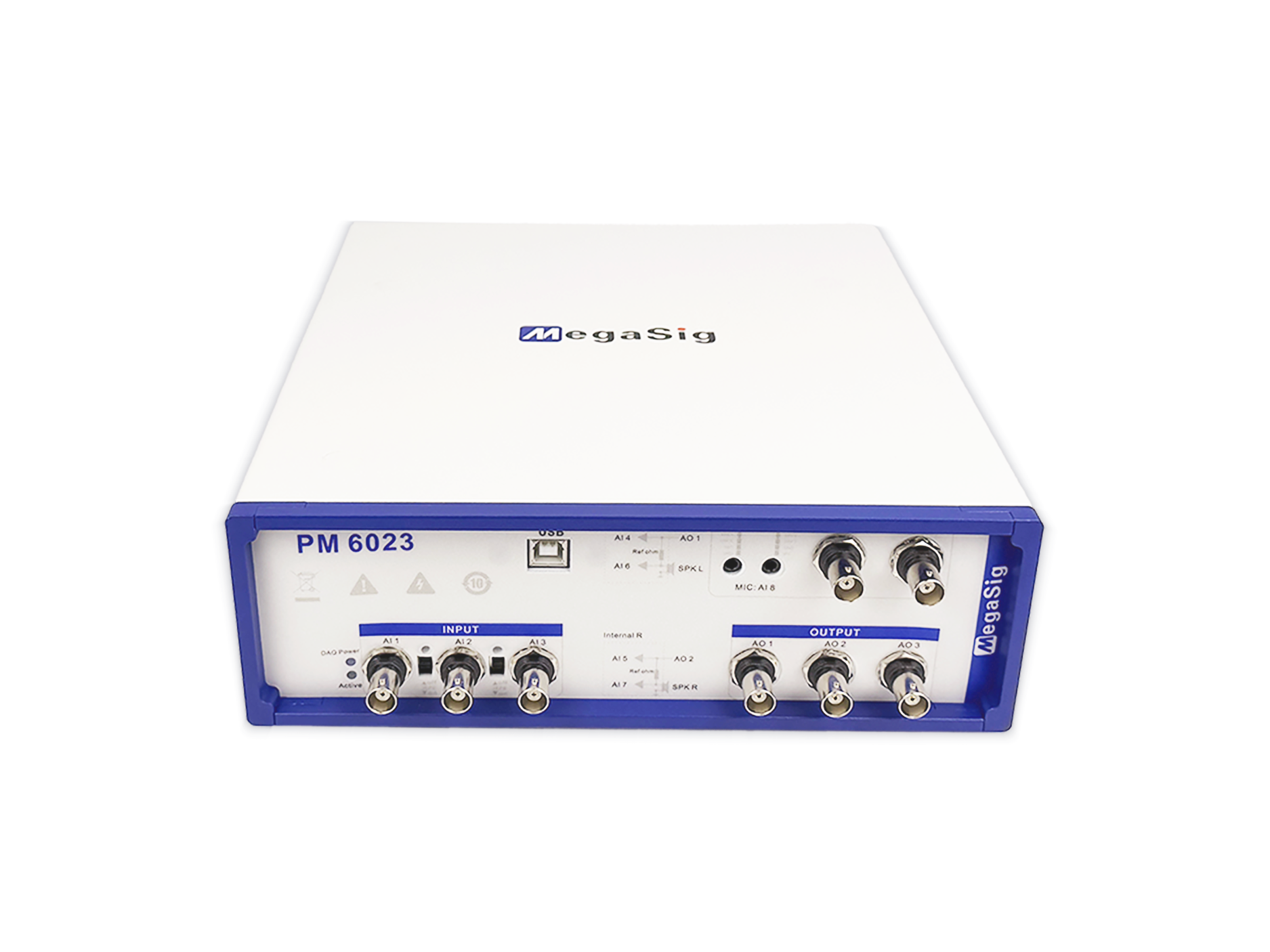 PM 6023: 3-Output, 8-Input Audio Analyzer for Production-Line Acoustic Testing PM 6023: 3-Output, 8-Input Audio Analyzer for Production-Line Acoustic Testing